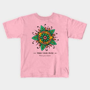 mandala Free Your Mind Kids T-Shirt